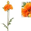 Countryfield Kunstbloem Papaver Vere licht oranje  64cm