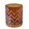 Countryfield Theelichthouder Leila M bruin 10cm