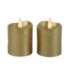 Countryfield LED Stompkaars antiek 5x7cm 2 stuks - goud