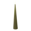 Countryfield LED Kegelkaars rustiek 5x5x29,5cm - beige