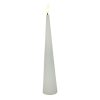 Countryfield LED Kegelkaars rustiek 5x5x29,5cm - wit