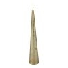 Countryfield LED Kegelkaars rustiek 5x5x29,5cm - goud