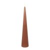 Countryfield LED Kegelkaars rustiek 5x5x29,5cm - roze