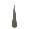 Countryfield LED Kegelkaars rustiek 5x5x25cm - grijs