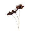 Countryfield Kunstbloem Hibiscus S bruin/goud 63cm