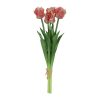 Countryfield Kunstbloem Tulipa boeket 47cm zalm/creme