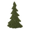 Countryfield Kerstboom ovaal gevlokt Mea M groen  13x13x24cm