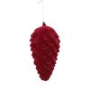 Countryfield Dennenappel Flocked Mea S rood  8x8x20cm