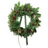 Countryfield LED Krans Dennenappel S 71x71x13cm - d.groen