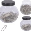 Paperclips zilver in pot 4 assorti
