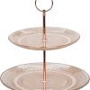 Etagere glas 18cm 22.5cm