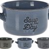 Soepkom 500ml aardewerk 3 assorti kleur