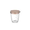 Mepal glas maatbeker Chef It 500ml met deksel - chalk