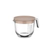 Mepal glas maatbeker Chef It 1000ml met deksel  - chalk