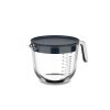 Mepal glas maatbeker Chef It 1000ml met deksel  - navy