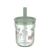 Mepal kinderglas Mio 250ml met rietje - little farm